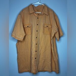 Croft & Barrow Short-Sleeve Button-Down Shirt - Mustard
